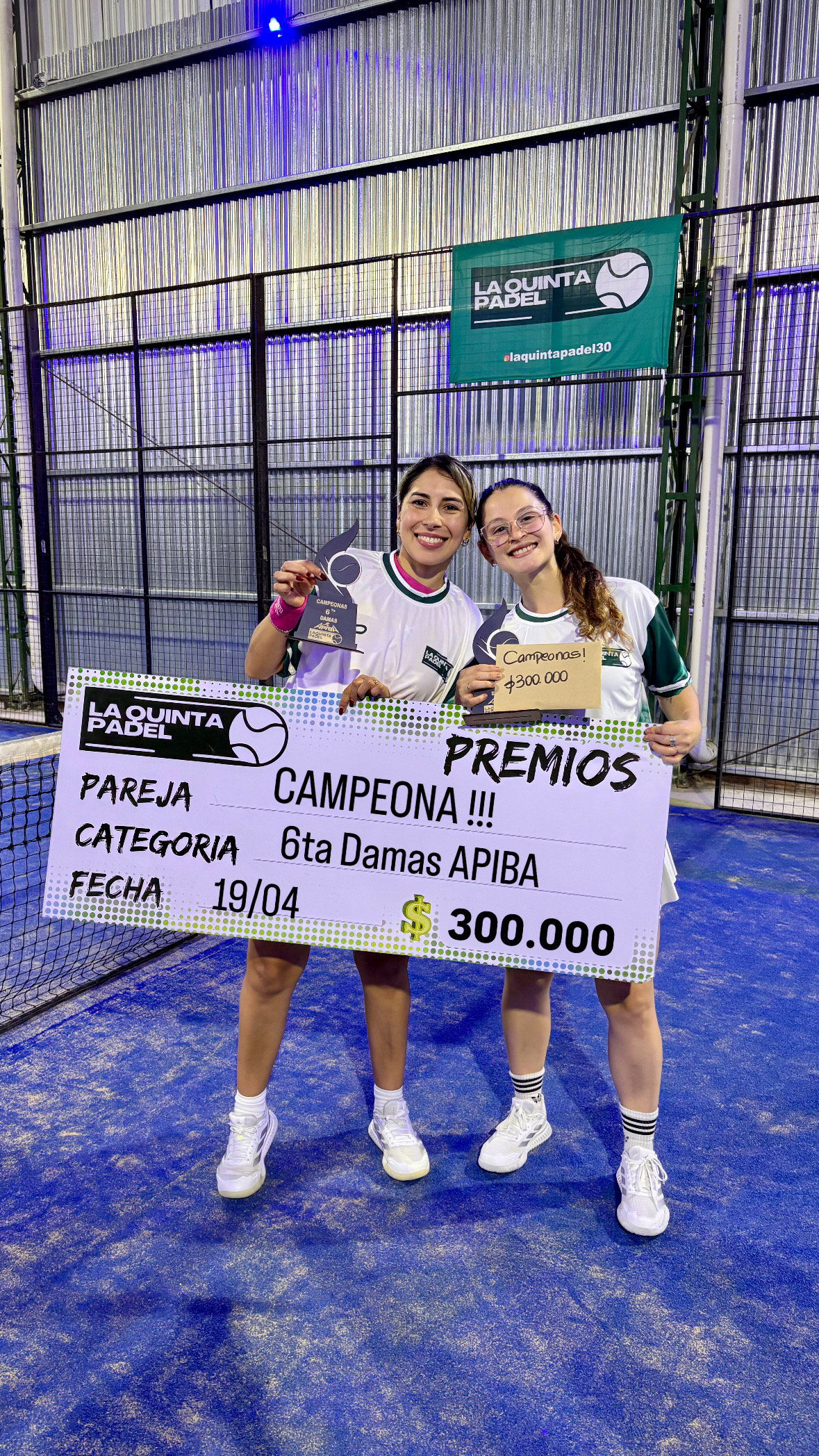 6ta Damas en LA QUINTA PÁDEL 💚!!!