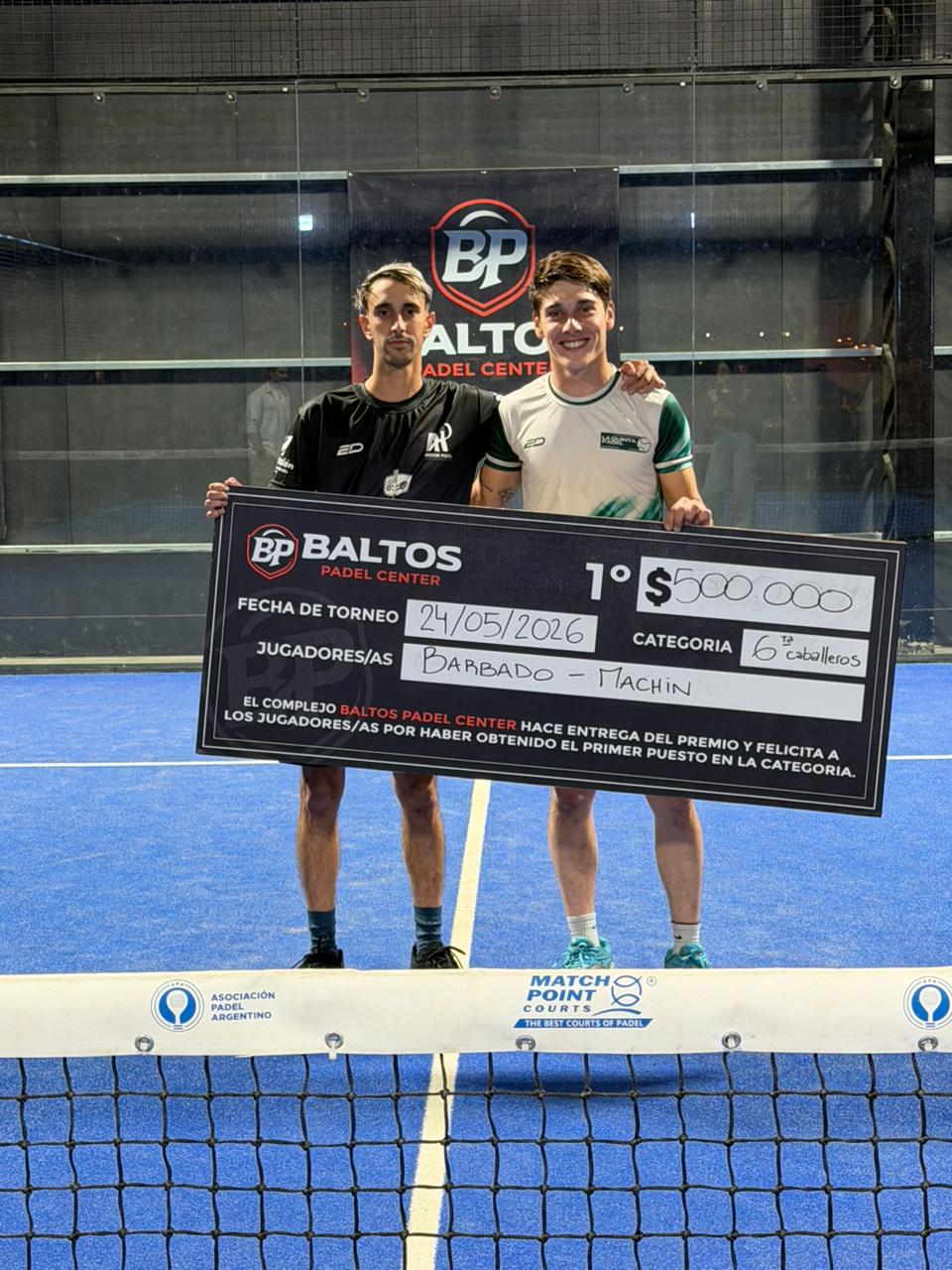 Barbado y Machin se consagran campeones en una tremenda final 🙌🏻💪🏻🎾