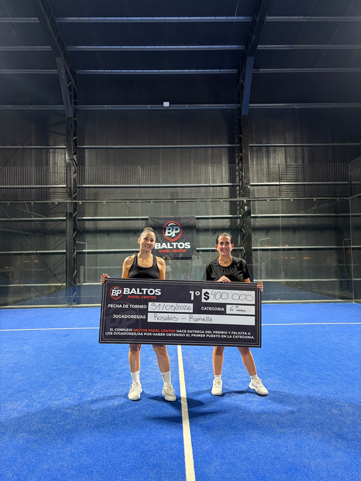 Ramella y Rosalez se consagran campeonas en la segunda fecha del torneo de 6ta categoría de APiBA